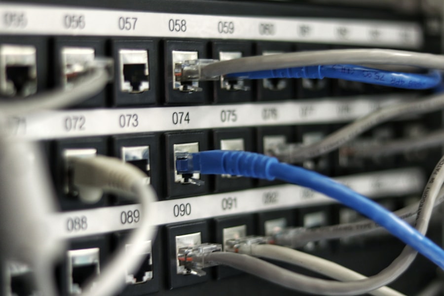 Network infrastructure cables and routing equipment